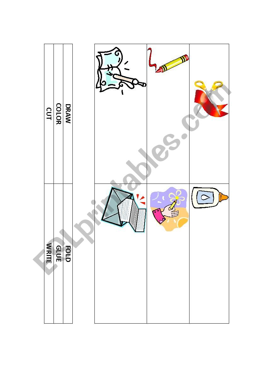 School Actions worksheet