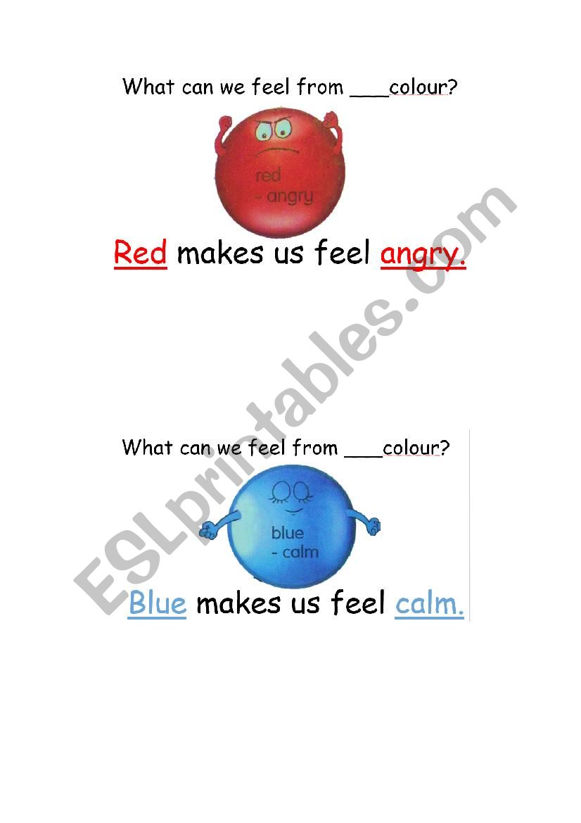 What can we feel from the colours?