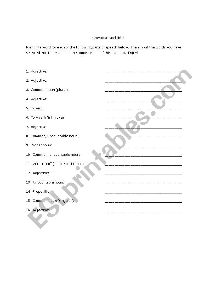 grammar-madlib-identify-word-class-using-structure-esl-worksheet-by-jonathanhemming