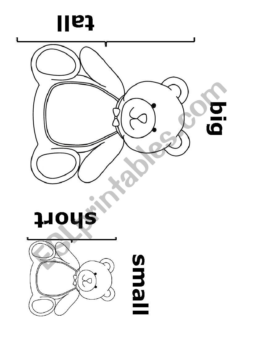 ADJETIVES (Big,Small, Long, Short) worksheet