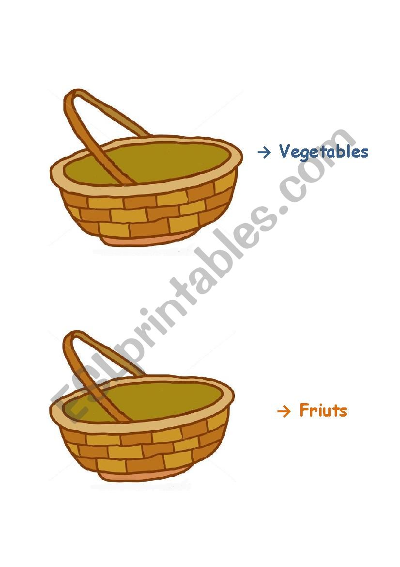 Fruits and Vegetables worksheet