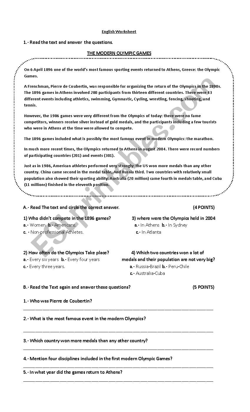 English worksheet worksheet