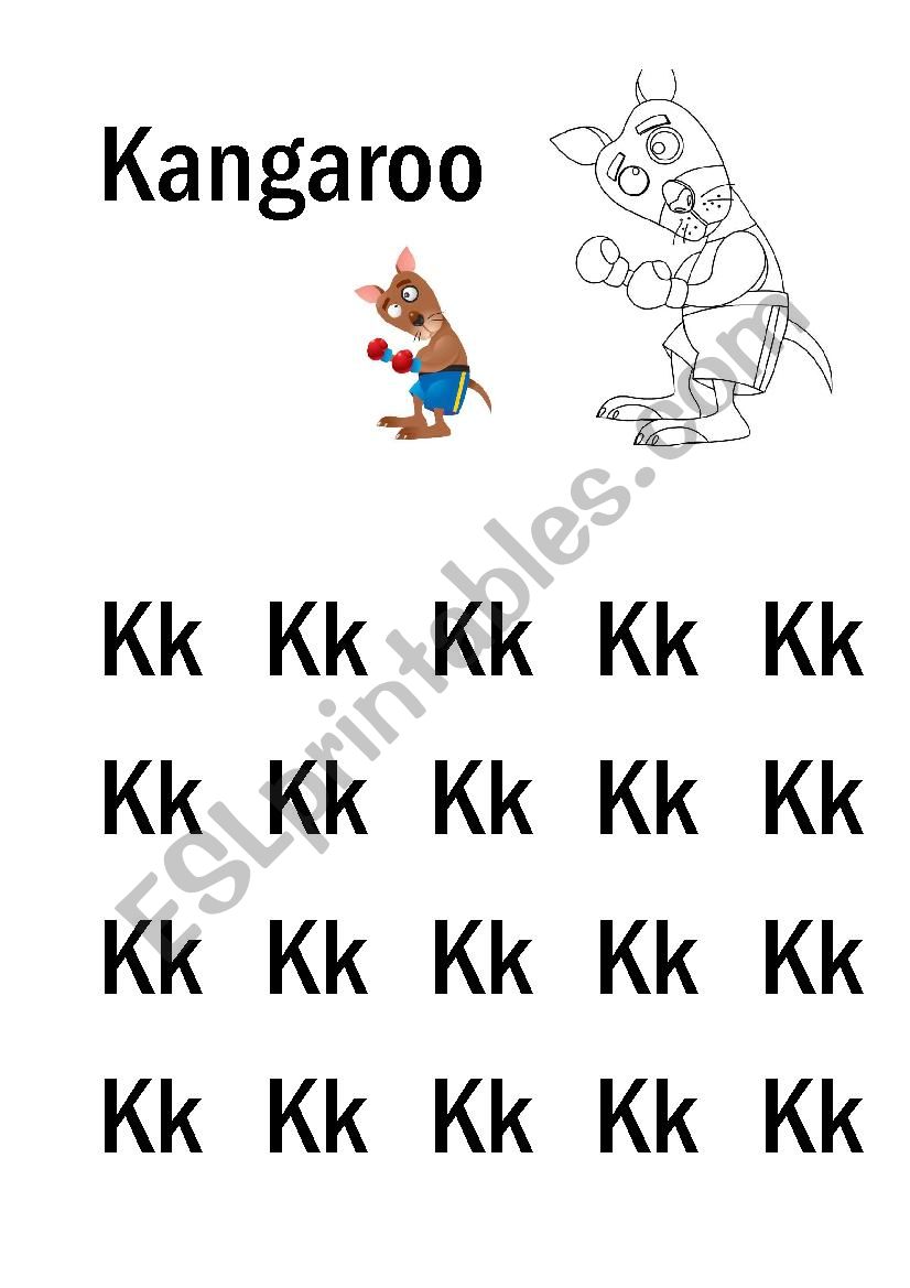 K-S Handwriting worksheet