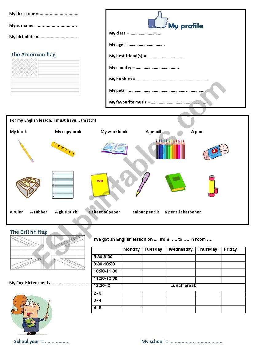 Beginning-of-year paper - My profile