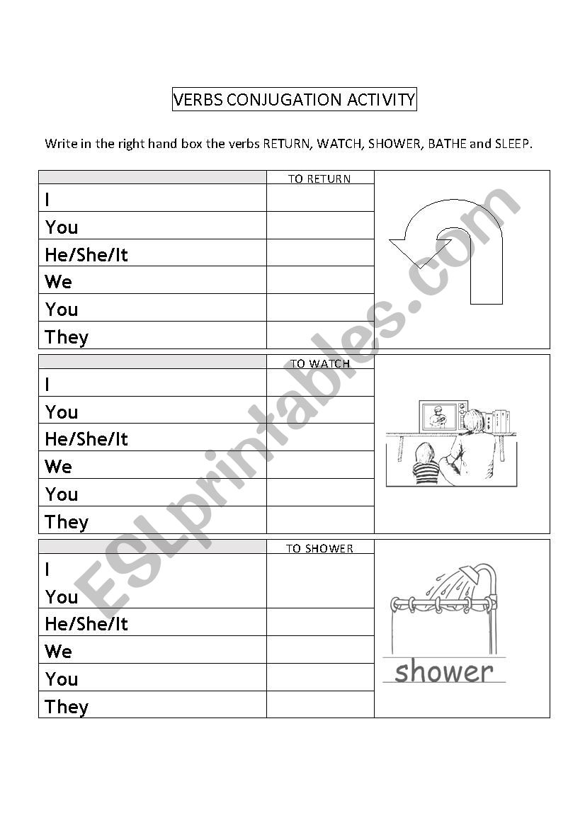 conjugation-activity-and-answers-esl-worksheet-by-geselia