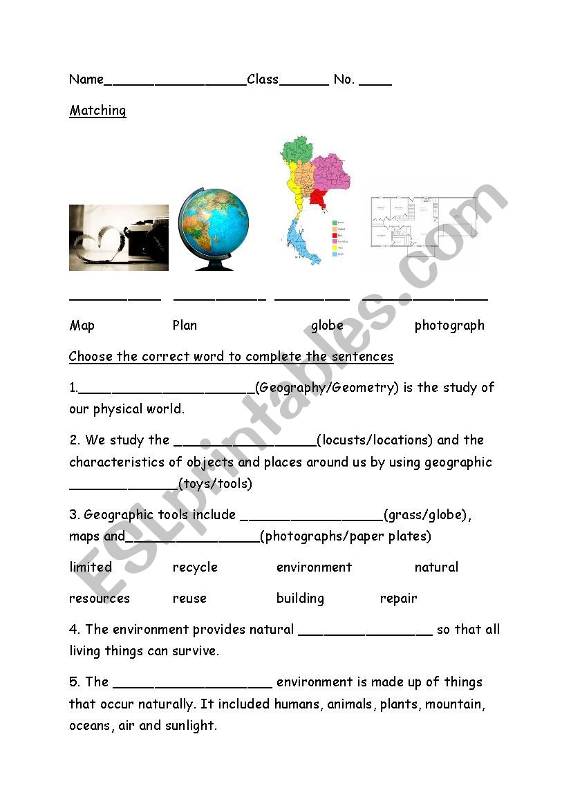 Revise about social study worksheet
