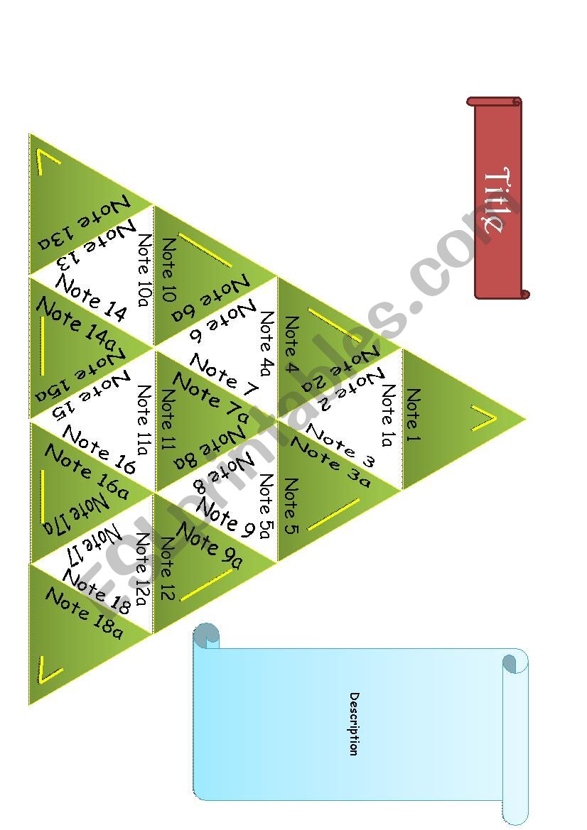 Trimino Template for MS Word (in green and yellow)