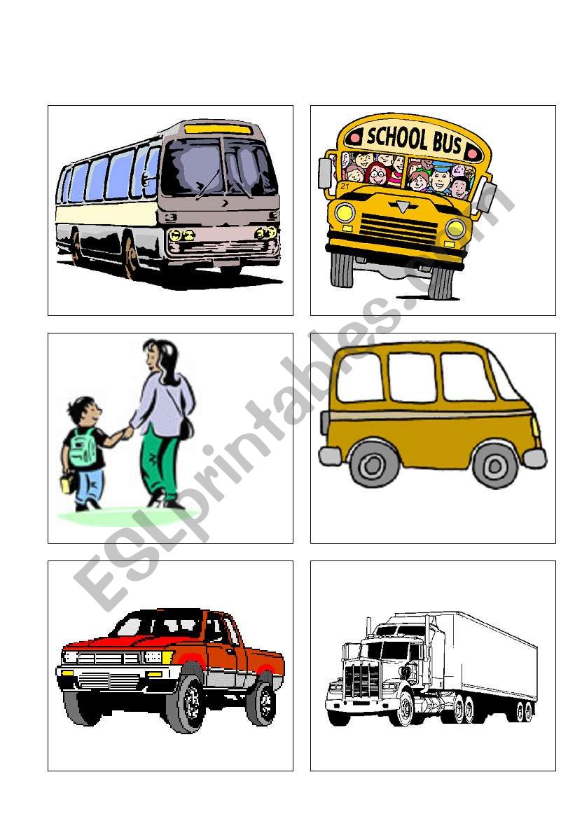 Transportation Game Cards (2/4)