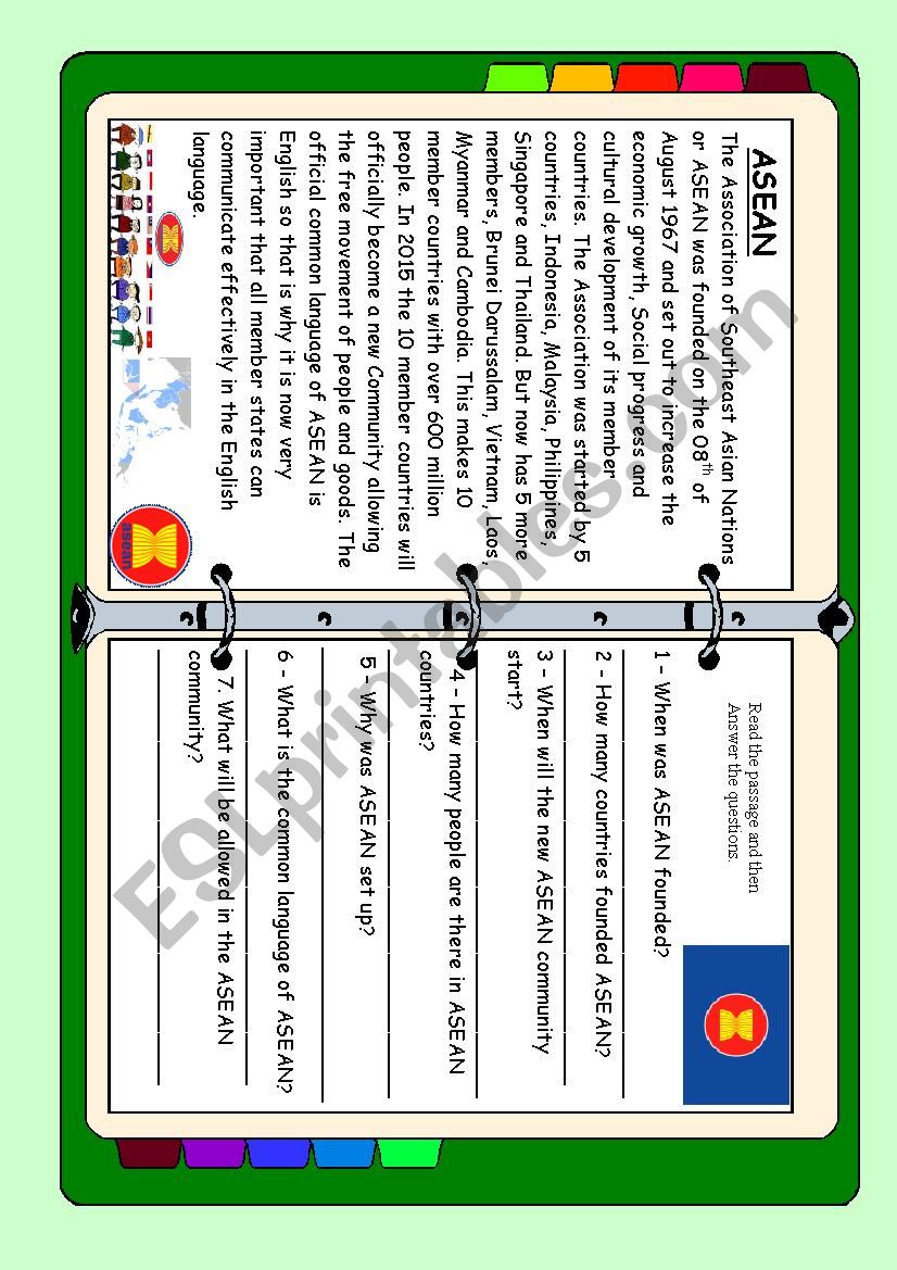 ASEAN series - ASEAN worksheet