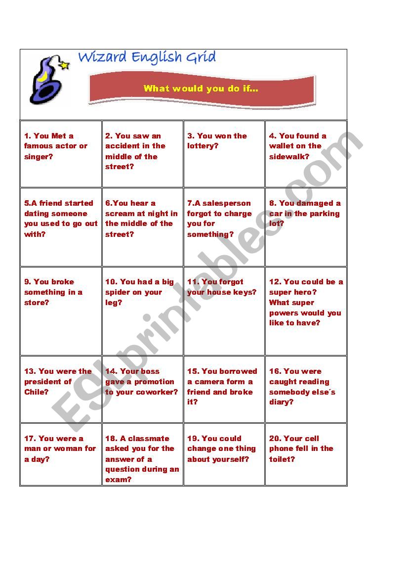 wizard grid worksheet