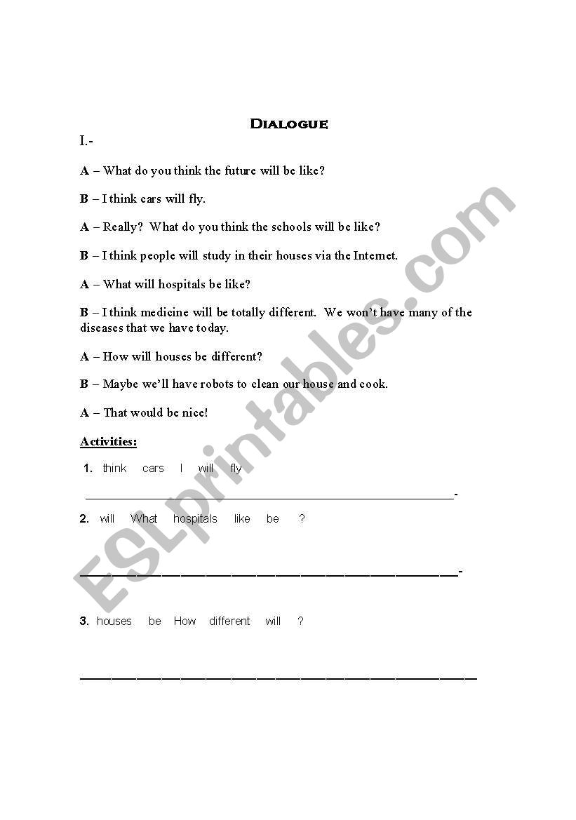 Future worksheet