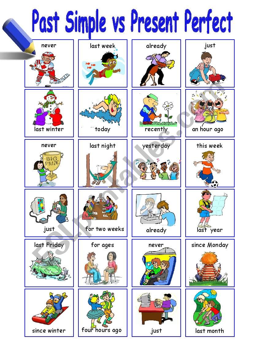 Past Simple vs PresentPerfect worksheet