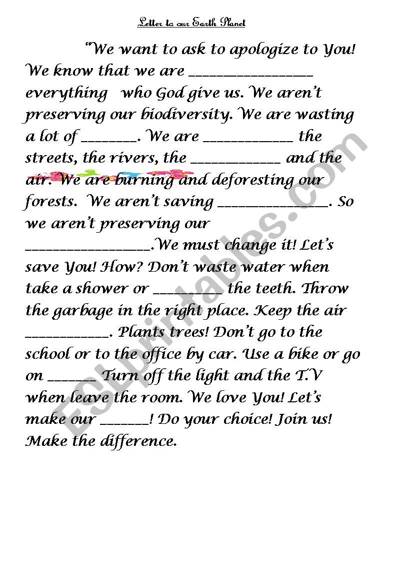 letter-to-mother-earth-esl-worksheet-by-abla-m