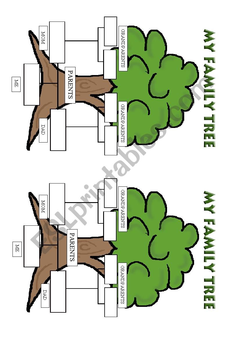 Family Tree worksheet