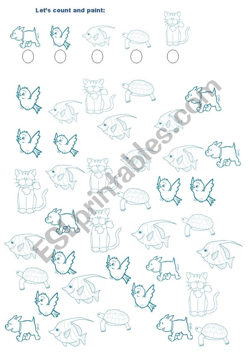 LetÂ´s count worksheet