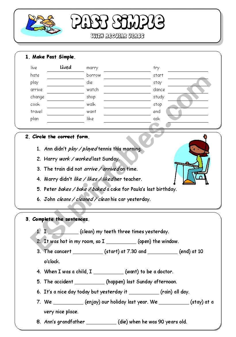 Past Simple with regular verbs