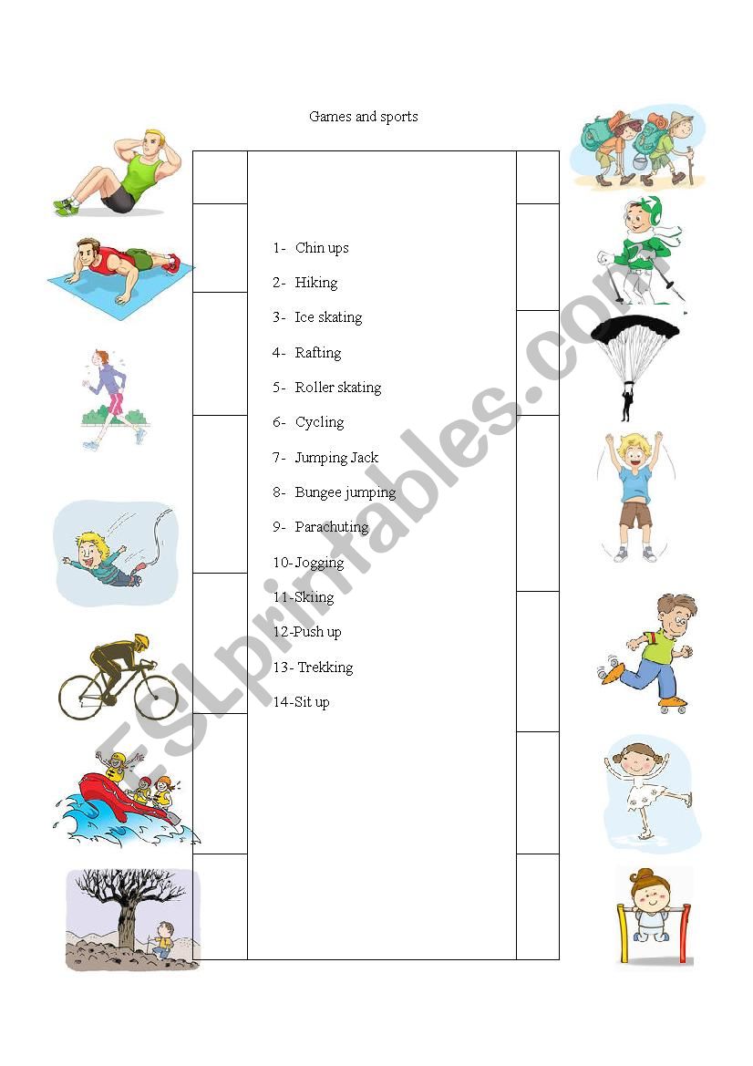 fitness worksheet