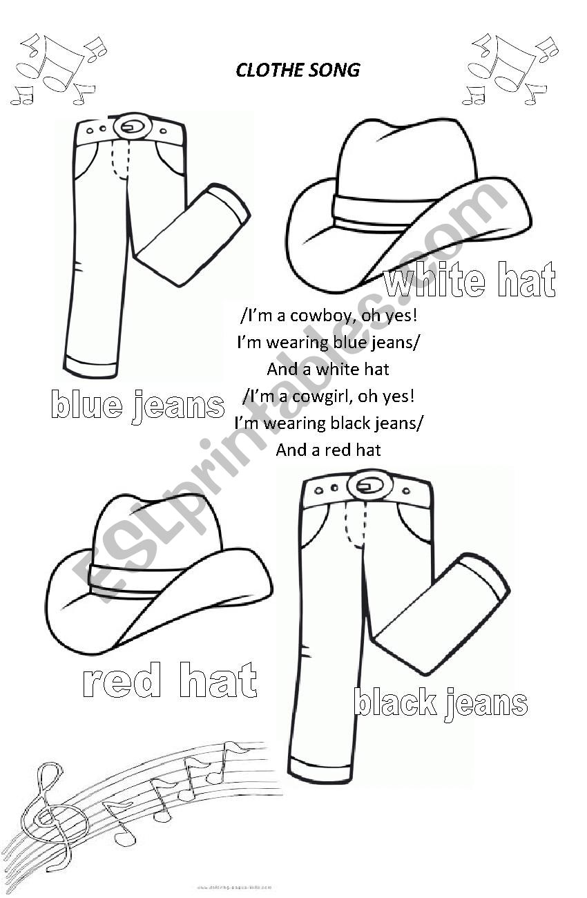 clothe worksheet