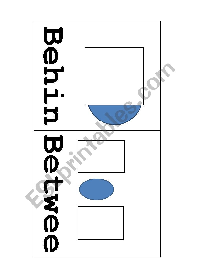 Places and place prepositions worksheet