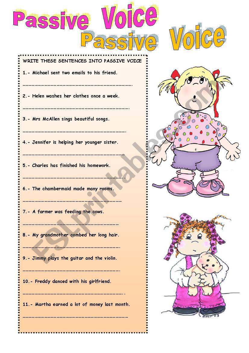 PASSIVE VOICE worksheet