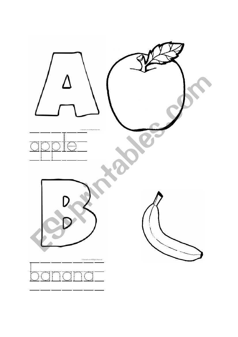 Alphabet Booklet worksheet