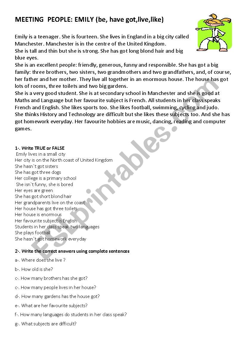 Meeting people  worksheet