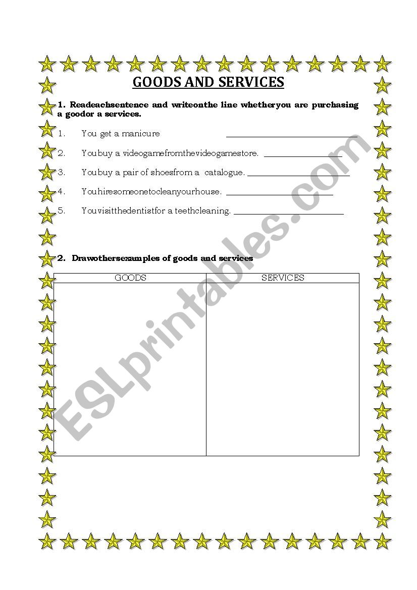 goods-and-services-esl-worksheet-by-josedrivers