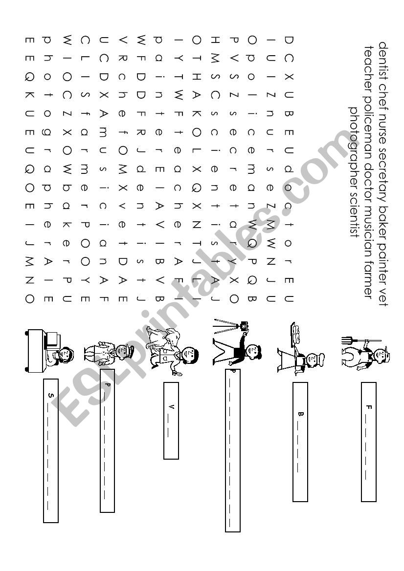 Jobs  worksheet