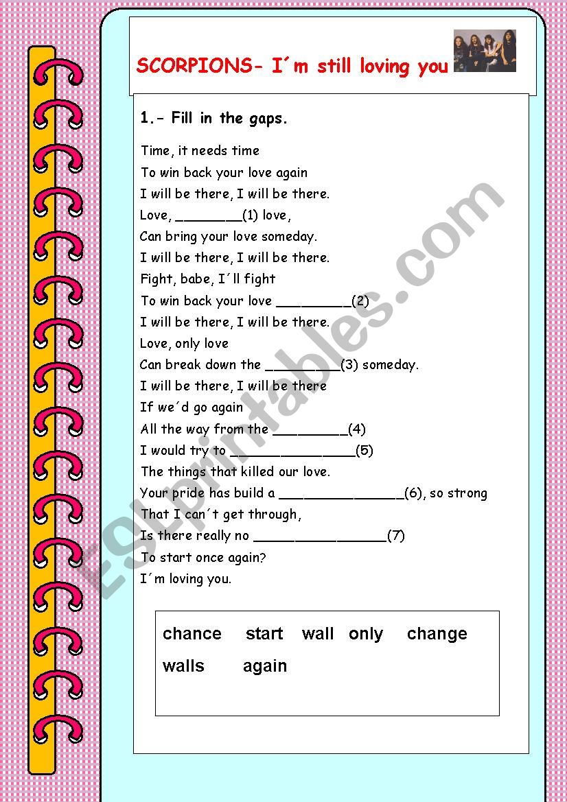 LISTENING EXERCISE WITH SCORPIONS  PART 1