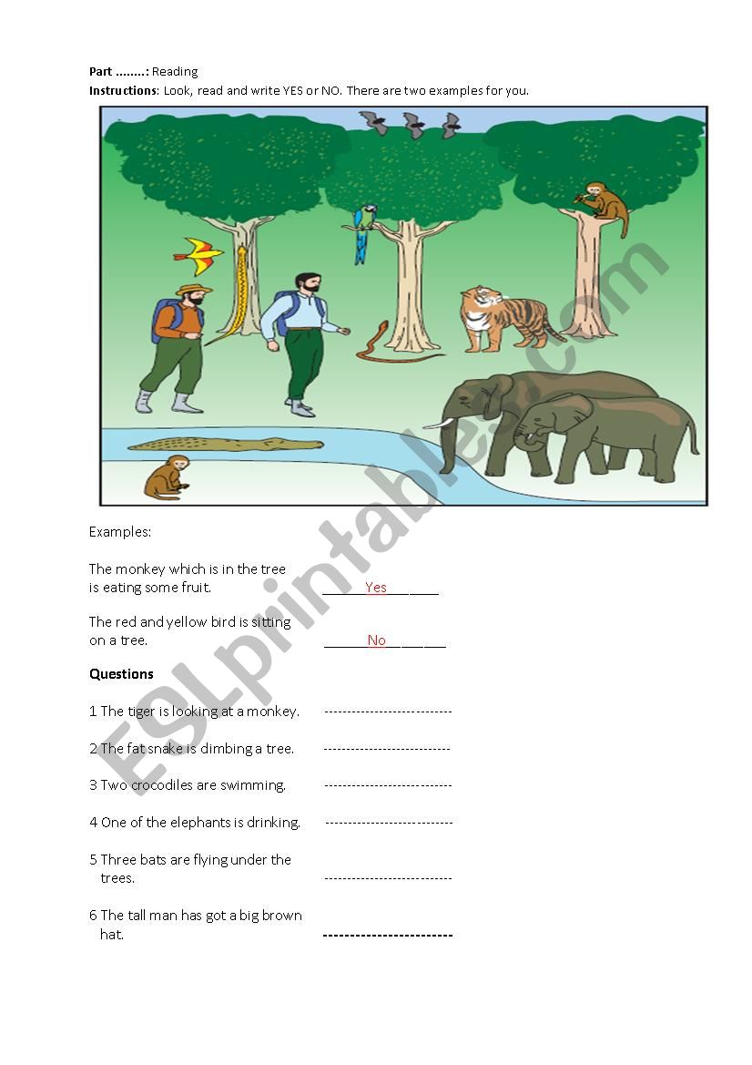 Animals worksheet