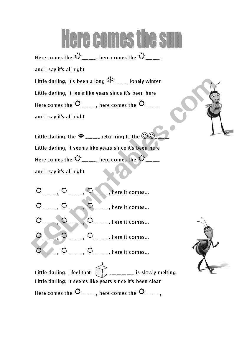 song-beginners worksheet