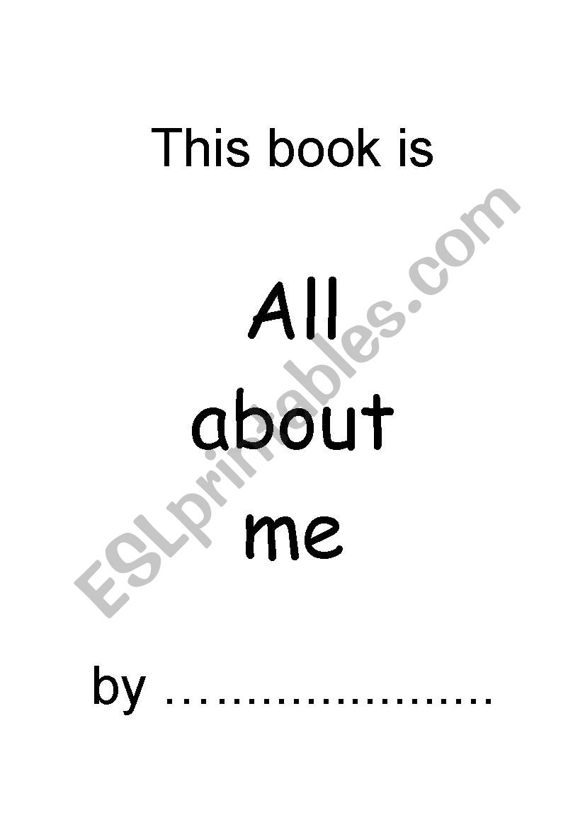 All about me worksheet