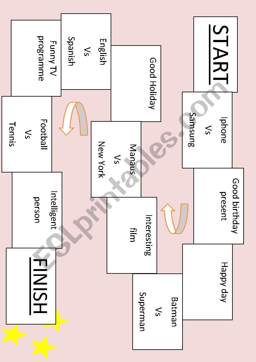Comparative and Superlative Boardgame