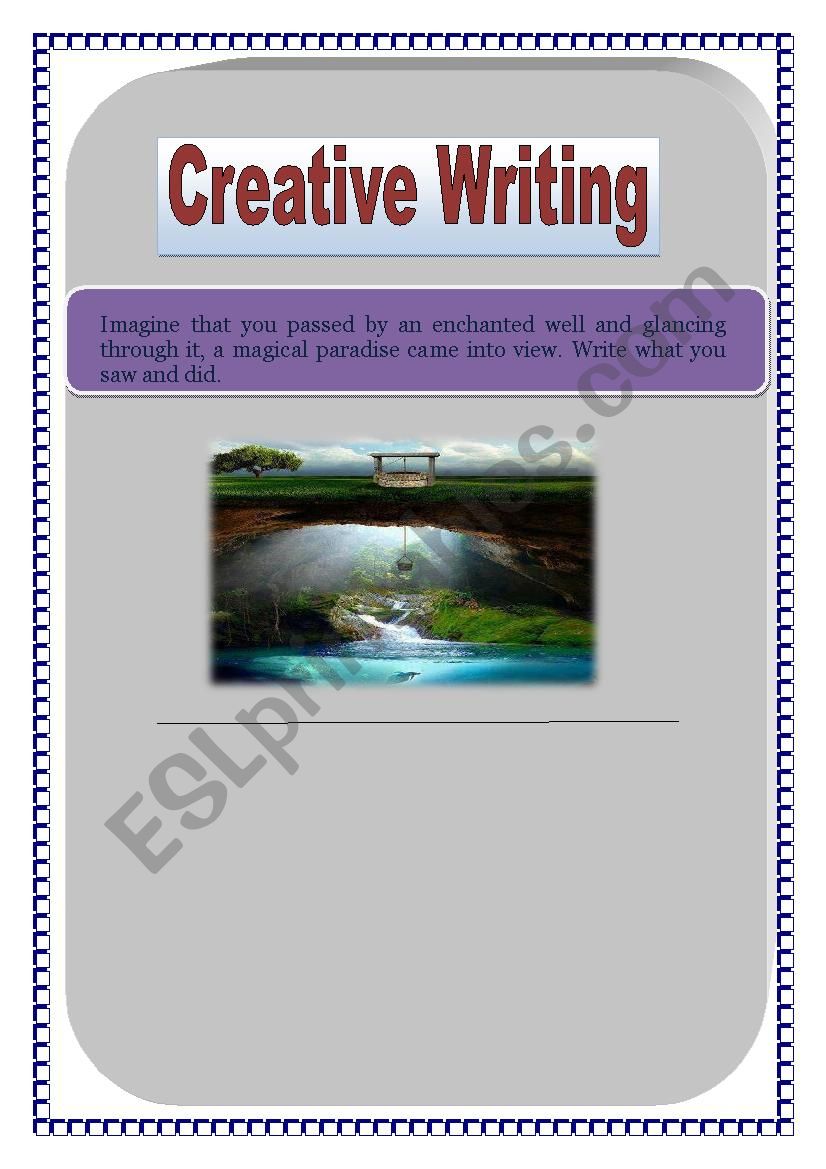 Creative Writing worksheet