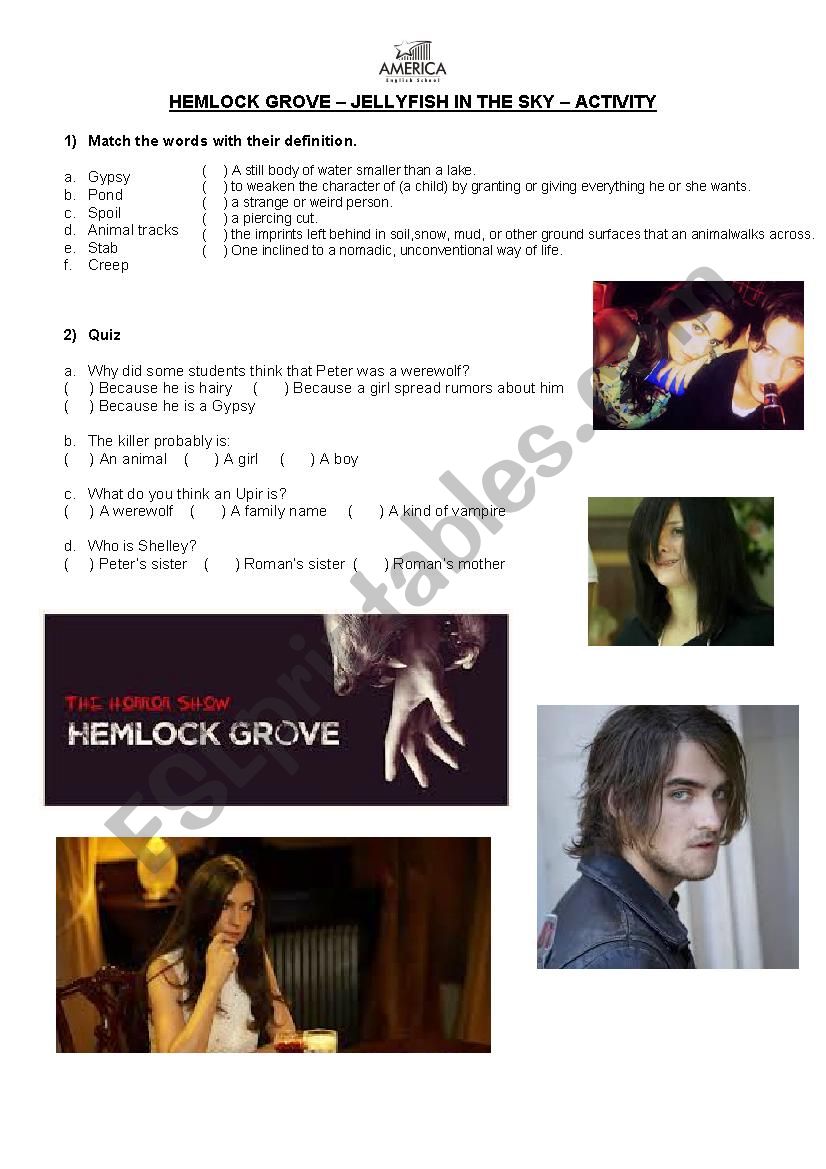 Hemlock Grove - Episode 1 activity