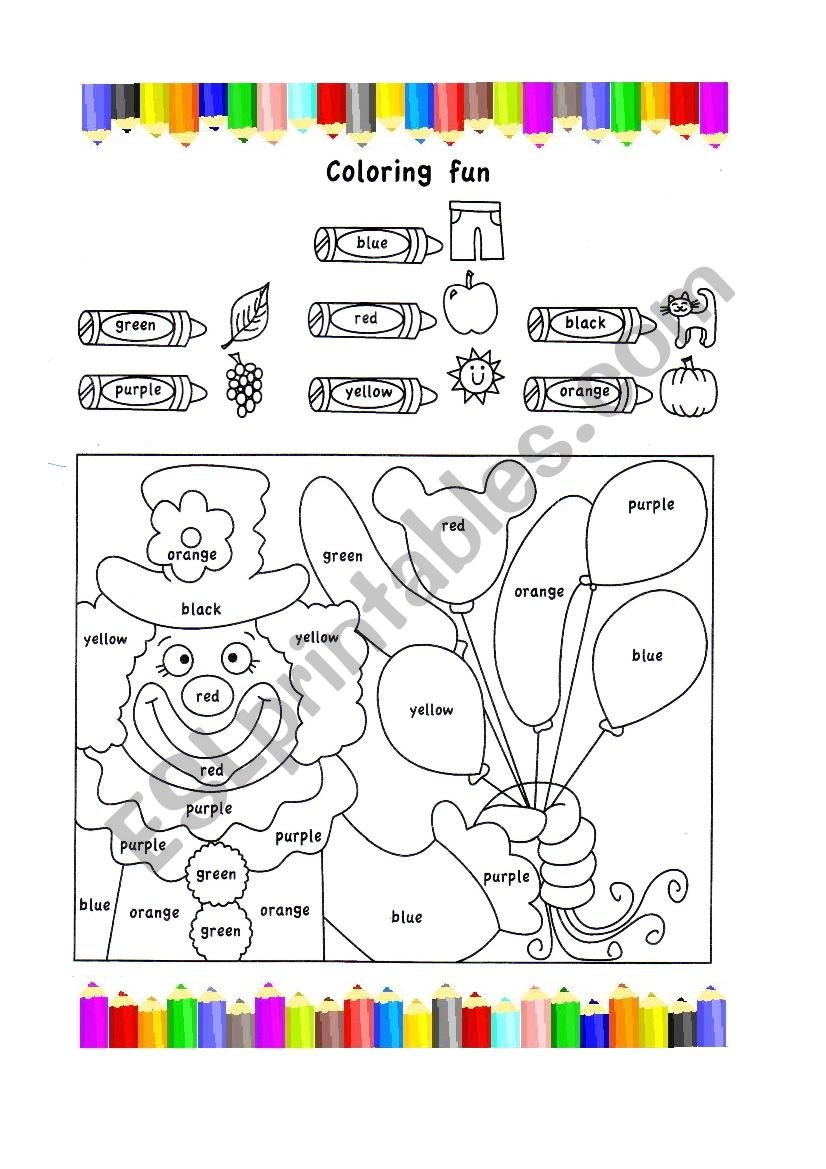 Coloring Fun worksheet