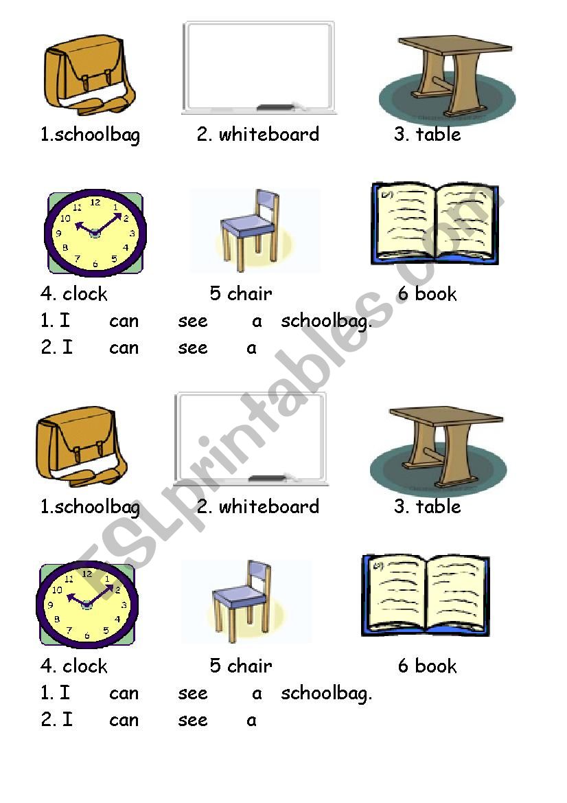 school scentences worksheet