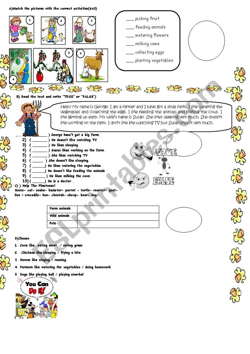 short quiz worksheet