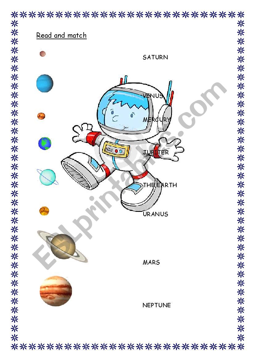The Planets  worksheet