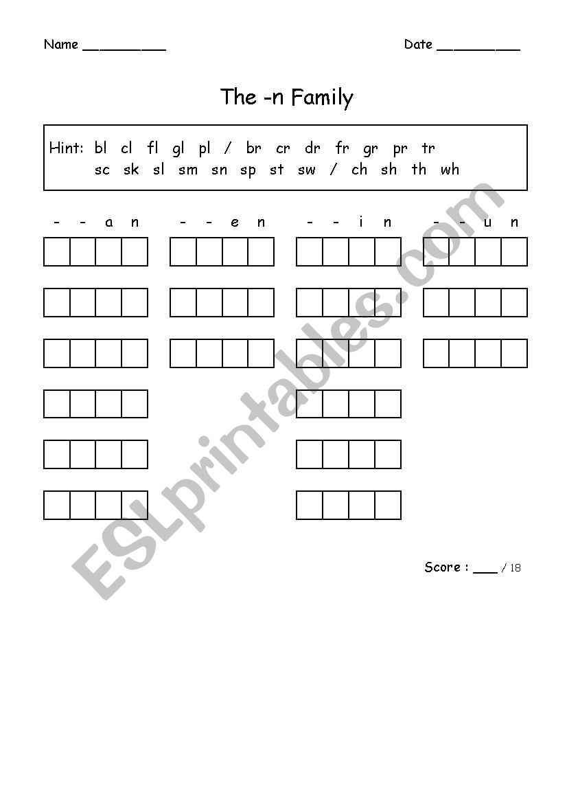 CCVC Words worksheet