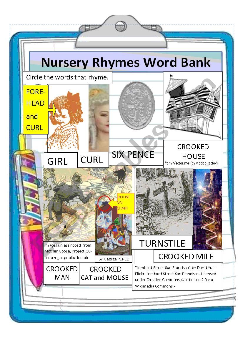 Nursery Rhymes for Pronunciation--Simple past