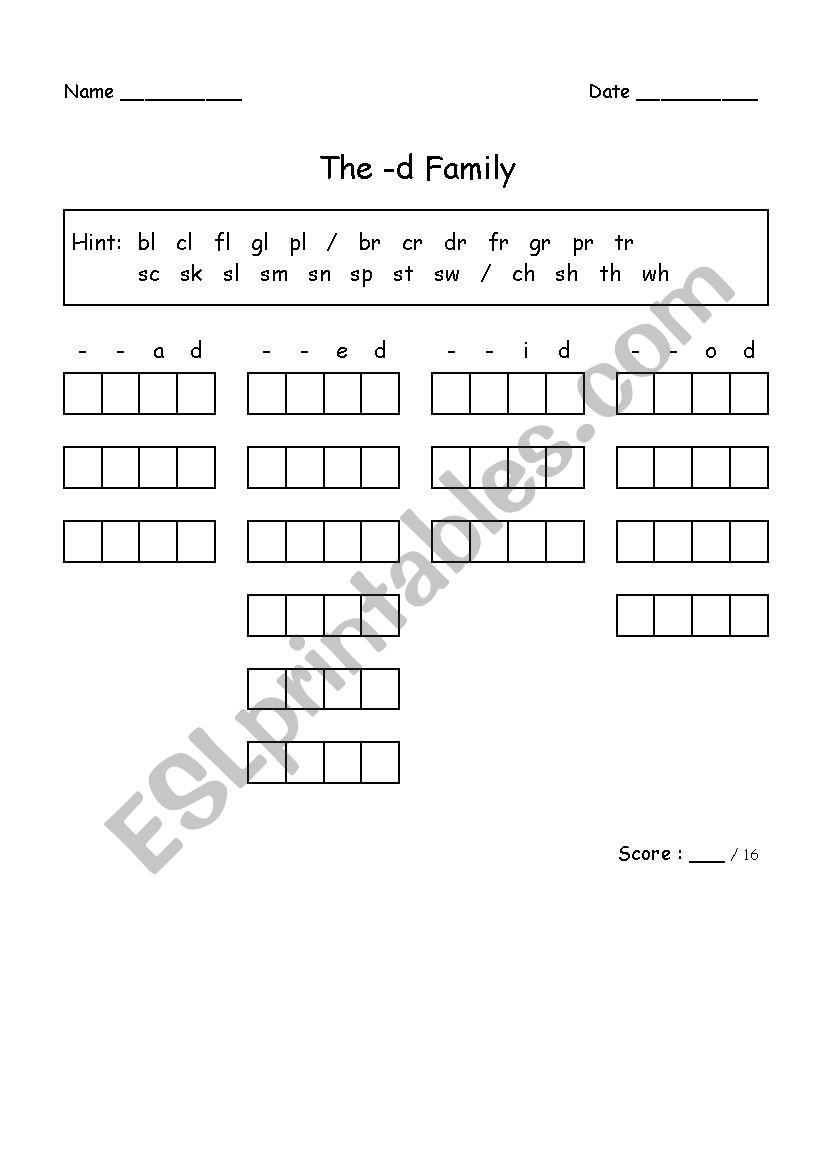 CCVC Words worksheet