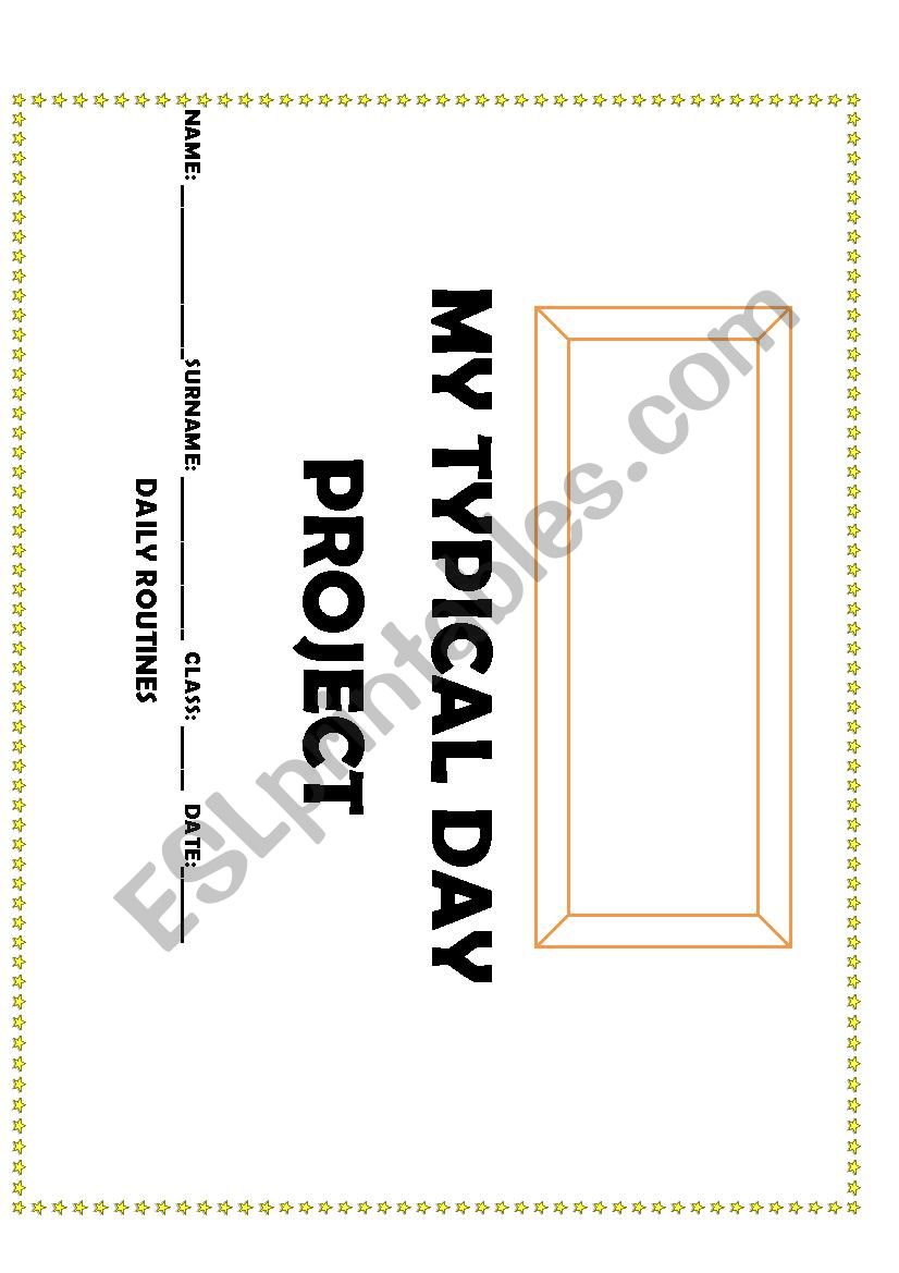 Graphic Organizer for daily routines