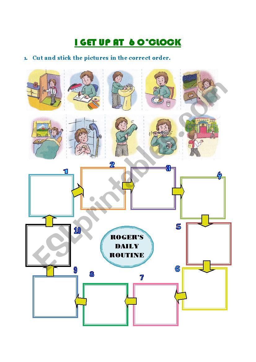 DAILY ROUTINES  worksheet