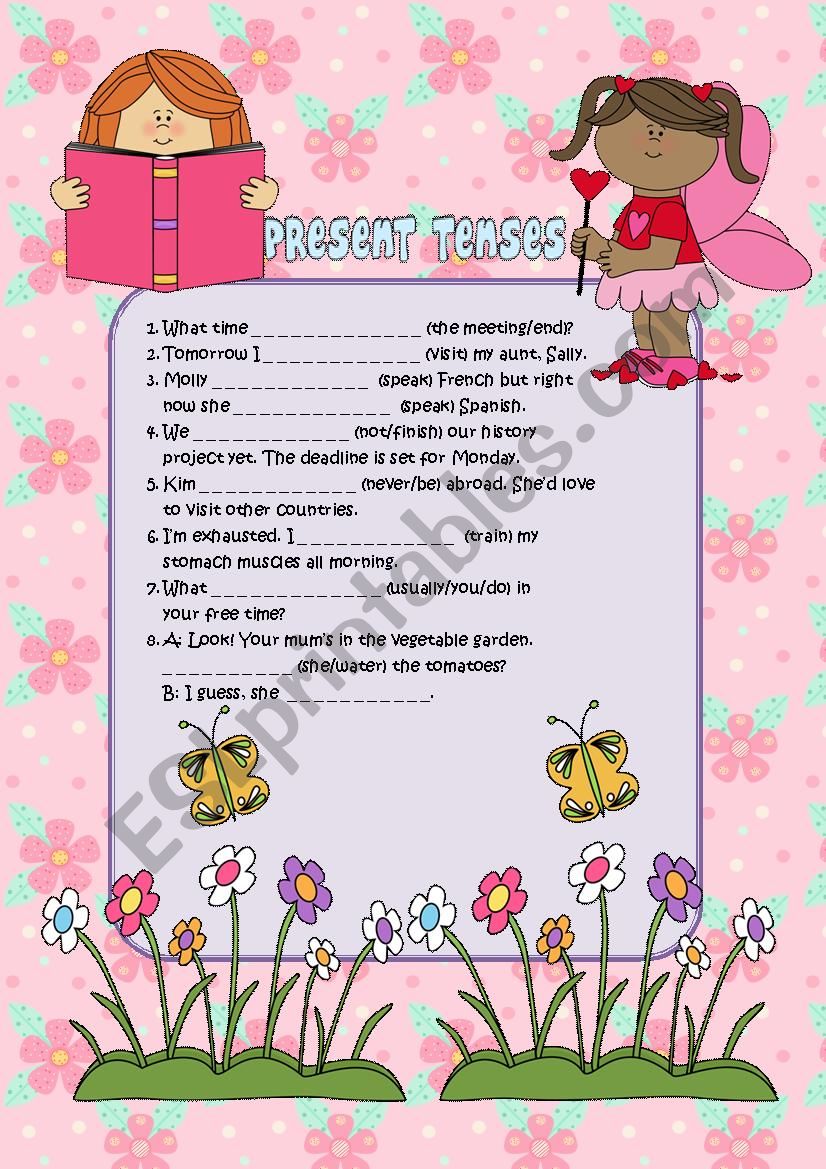 present-tenses-esl-worksheet-by-gulya