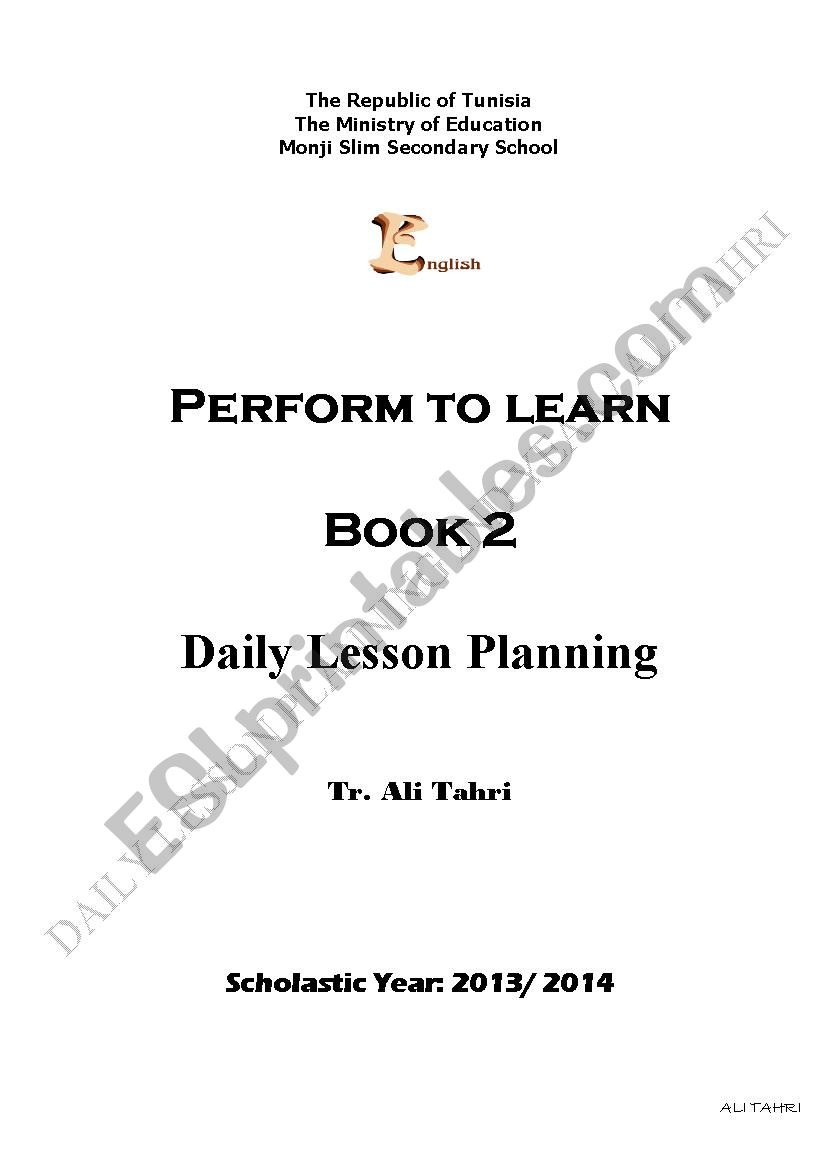 lesson plan second year worksheet