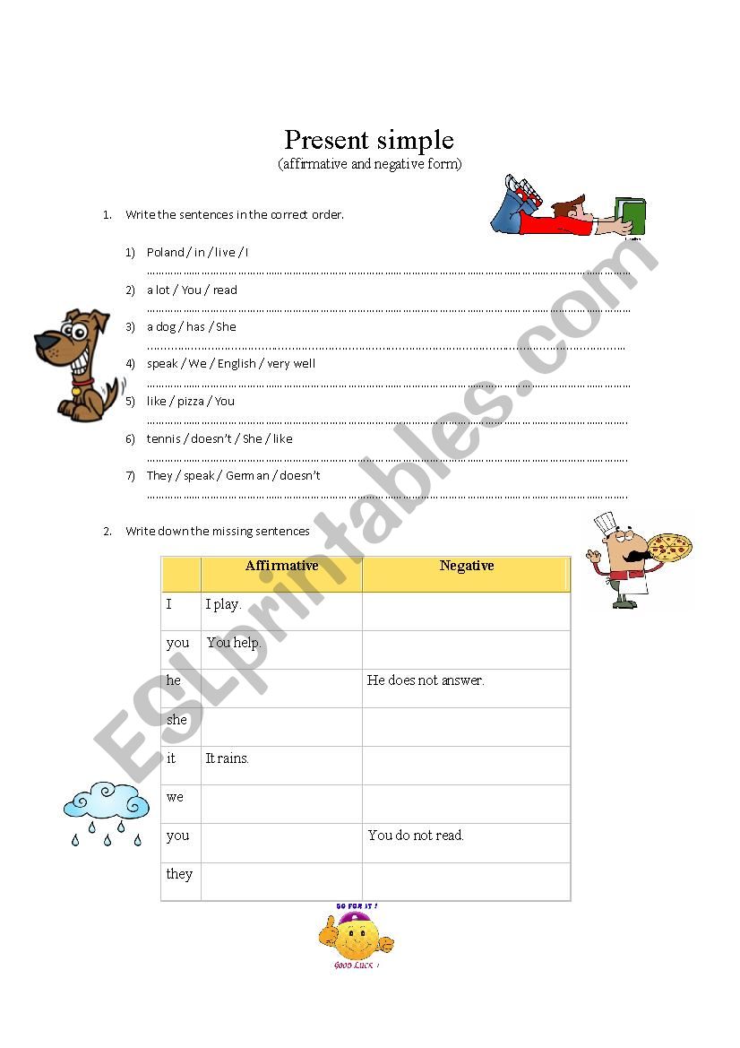 Present Simple worksheet