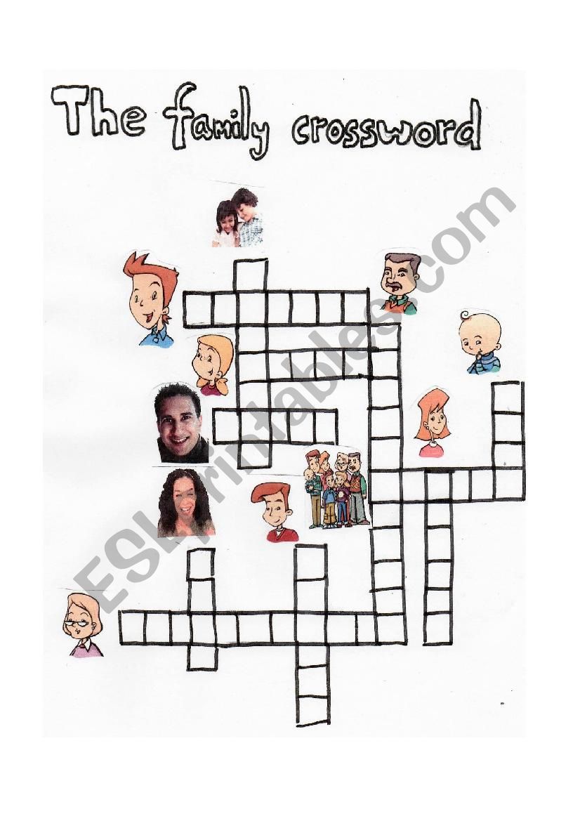 Family Crossword worksheet