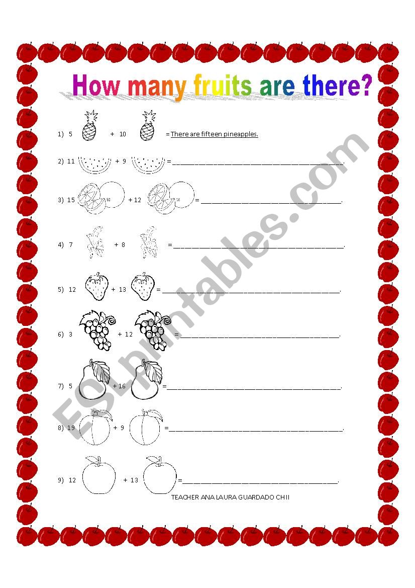 How many...? worksheet