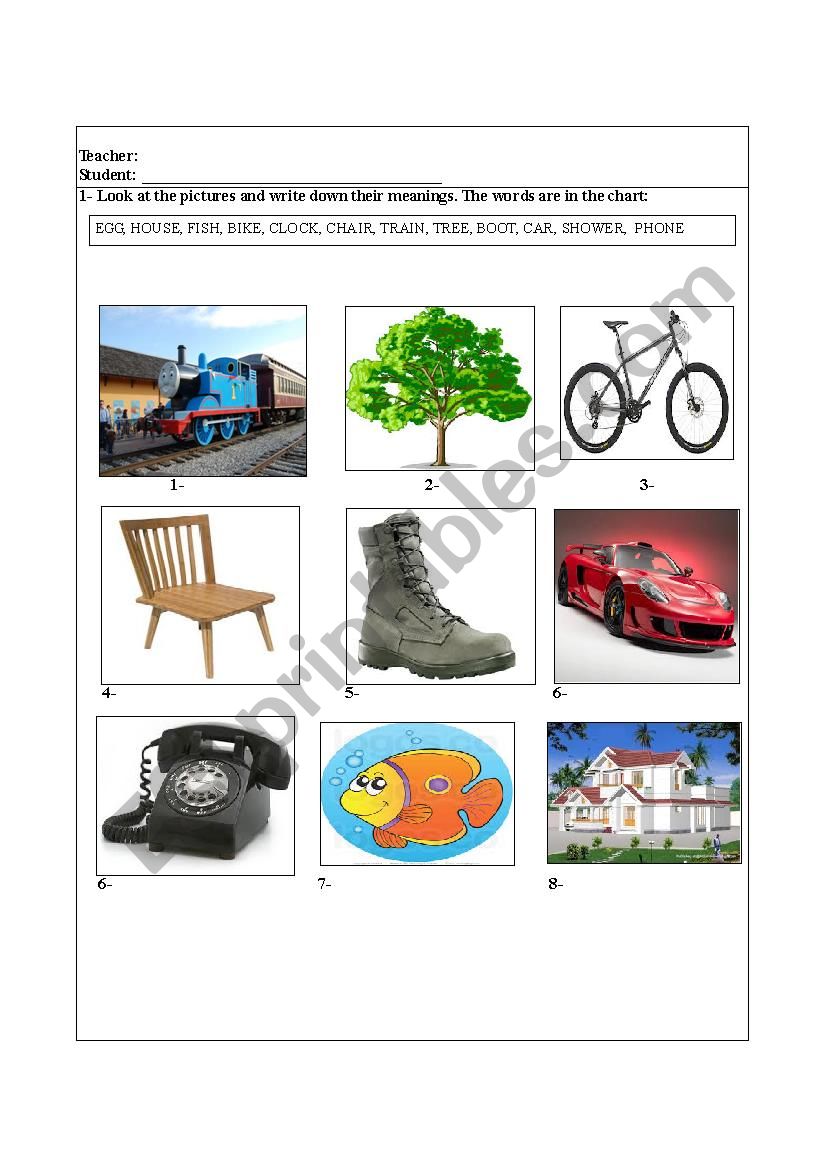 Vowel Sounds worksheet